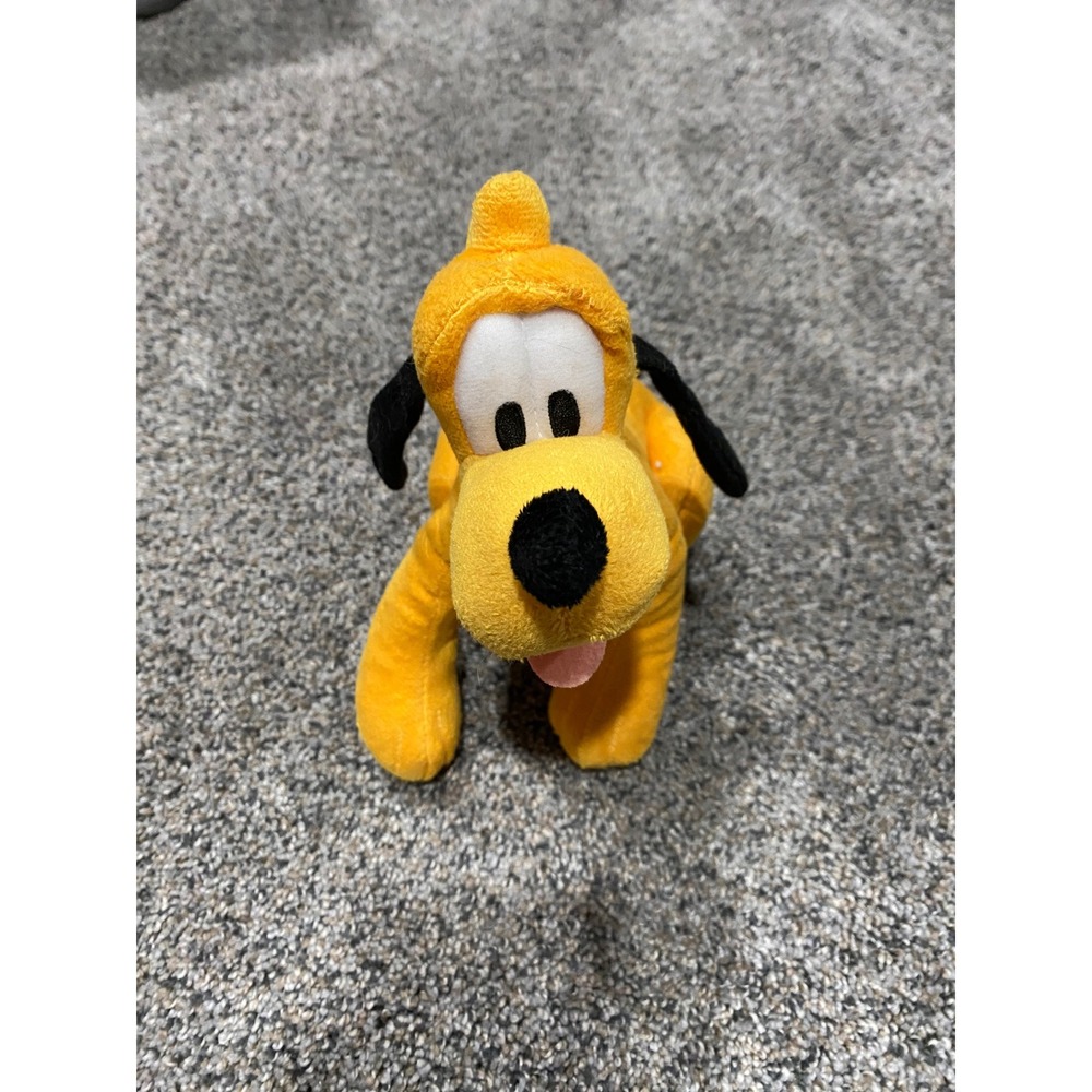 Disney Pluto Plush Stuffed Animal Toy Yellow Dog‎ Mickey Mouse Friend 6 Inch